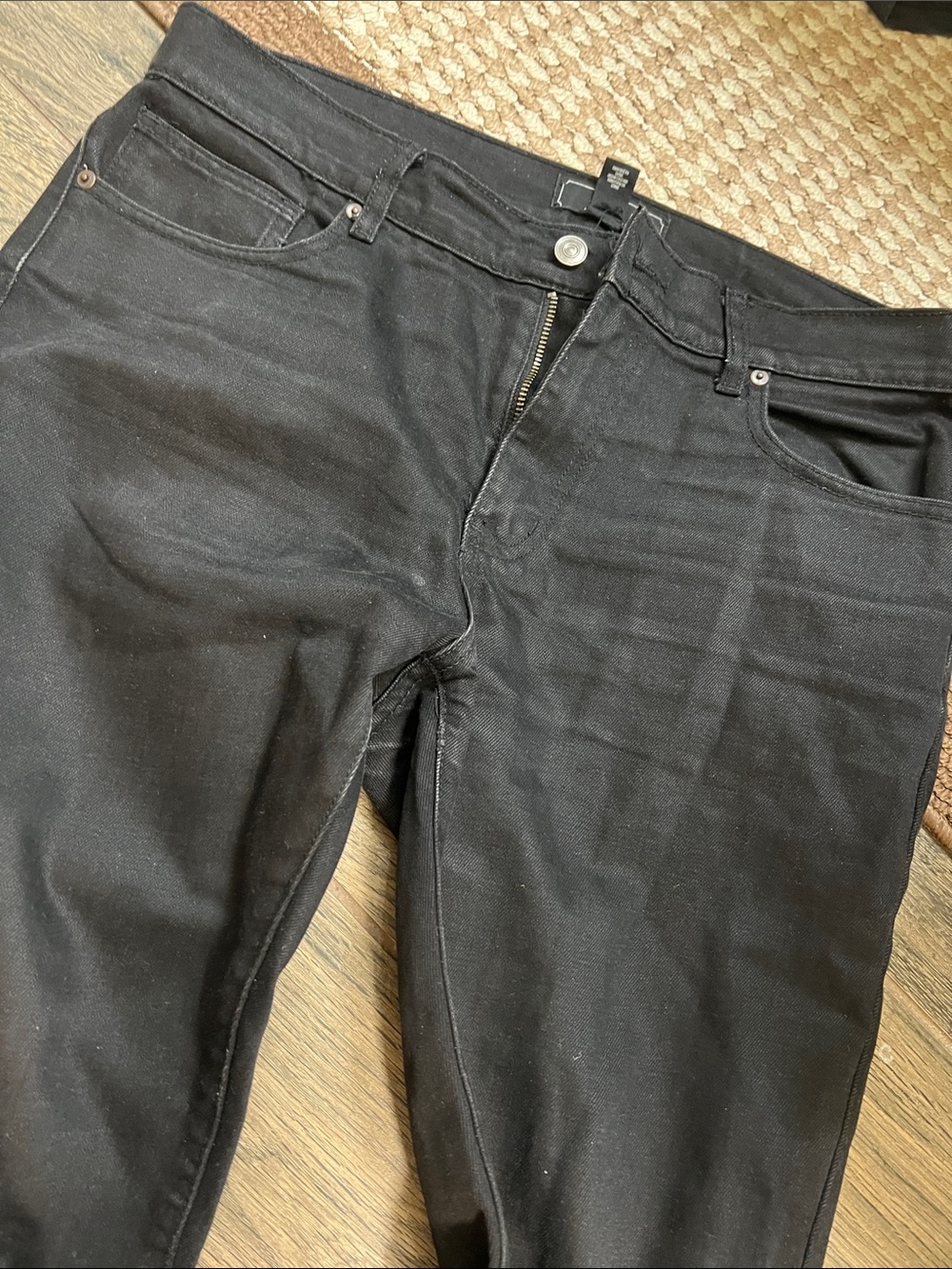 Men's Black Stretch Jeans Slim